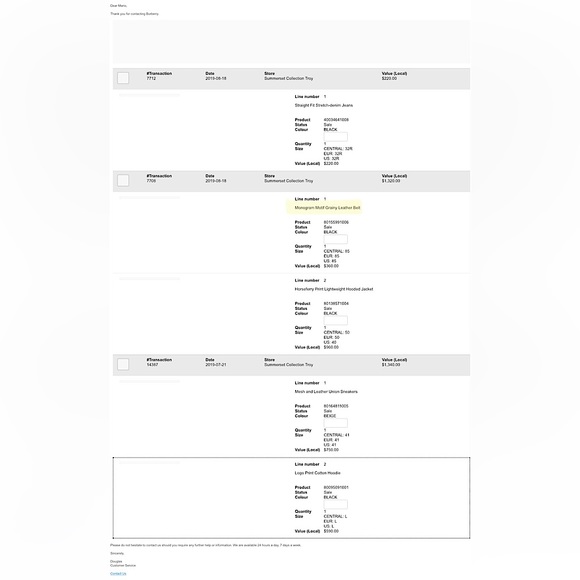 Burberry Monogram Motif Belt - Picture 8 of 13